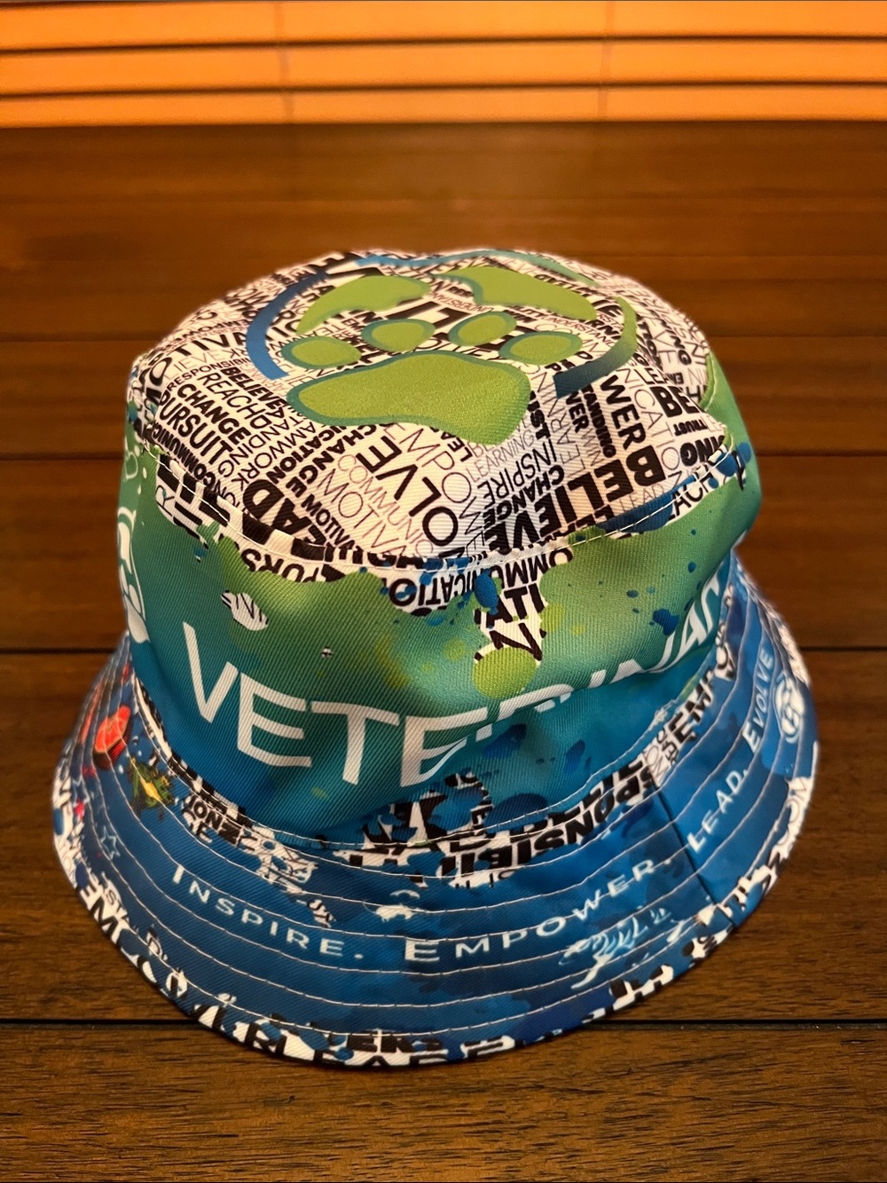 Veterinary United Green Blue Bucket Hat